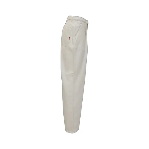 Pleated Straight-Leg Jeans