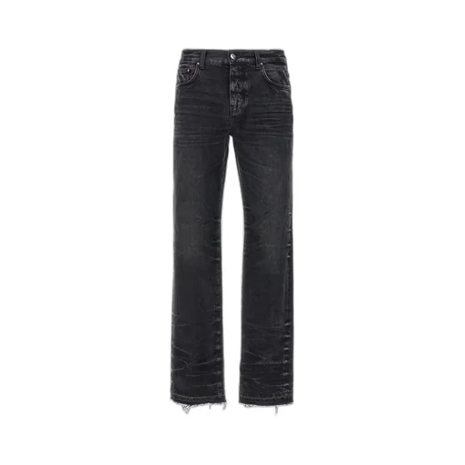 Logo Patch Straight Leg Jeans