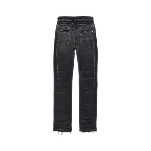 Logo Patch Straight Leg Jeans