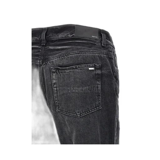 Logo Patch Straight Leg Jeans