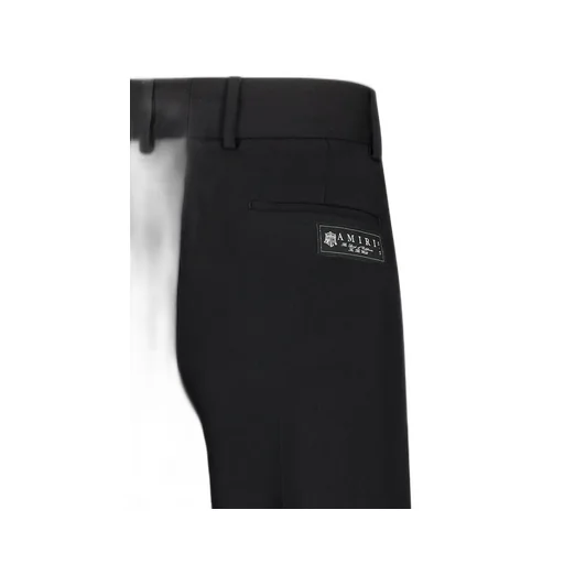 Logo Patch Tapered Leg Trousers