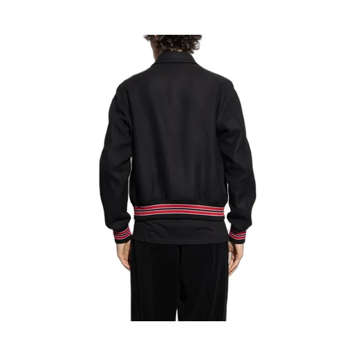 Logo Embroidered Bones Bomber Jacket