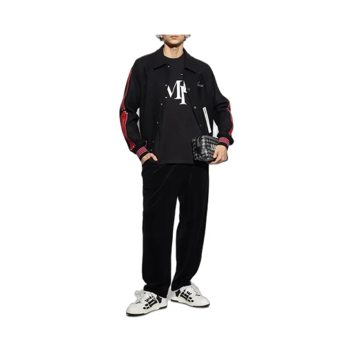 Logo Embroidered Bones Bomber Jacket