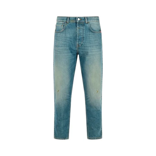 Button-Fly Five-Pocket Jeans