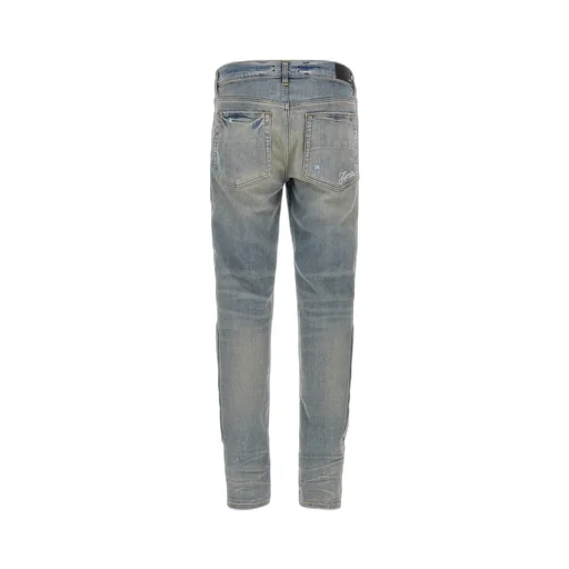 3D Bone Detailed Distressed Skinny Jeans