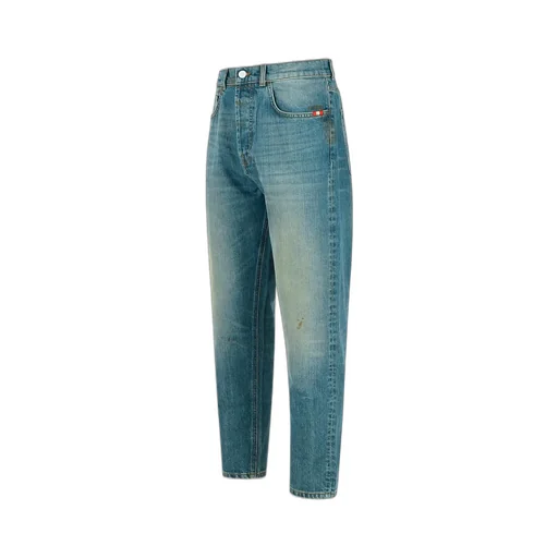 Button-Fly Five-Pocket Jeans