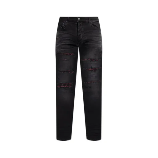 Vintage Effect Distressed Jeans