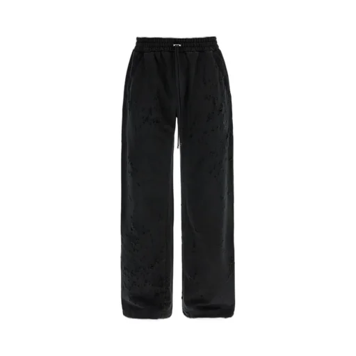 Distressed Drawstring Sweatpants