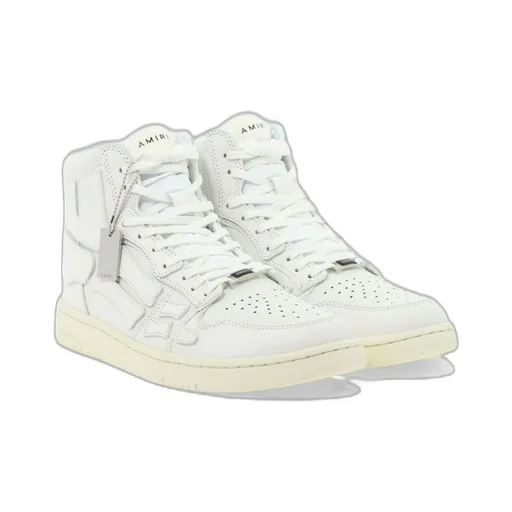 Skeleton High Top Lace-Up Sneakers