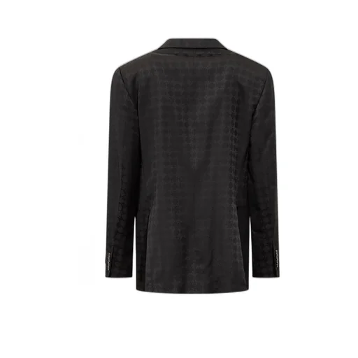 Logo Patch Double-Breasted Jacket