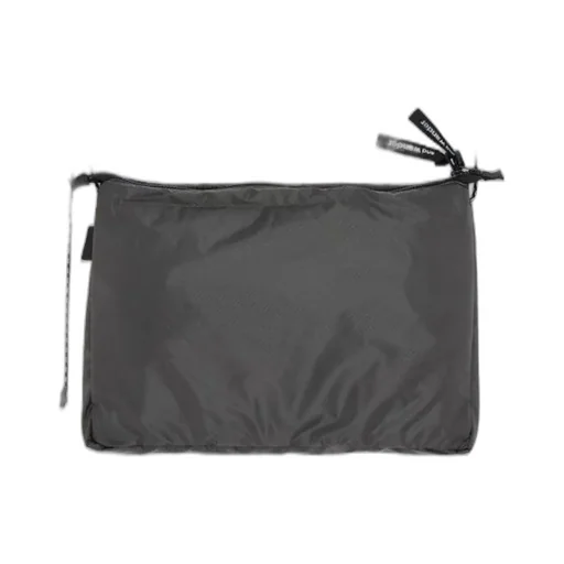Logo Printed Zipped Shoulder Bag