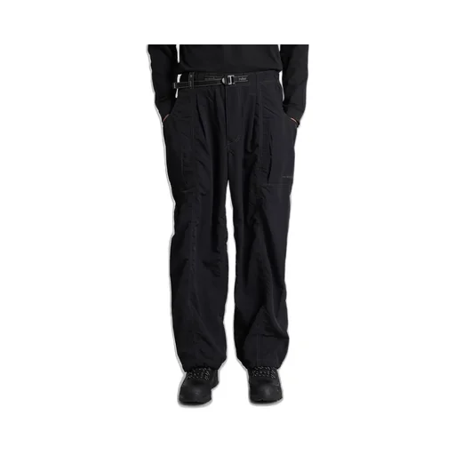 Elastic Waist Crinkled Pants