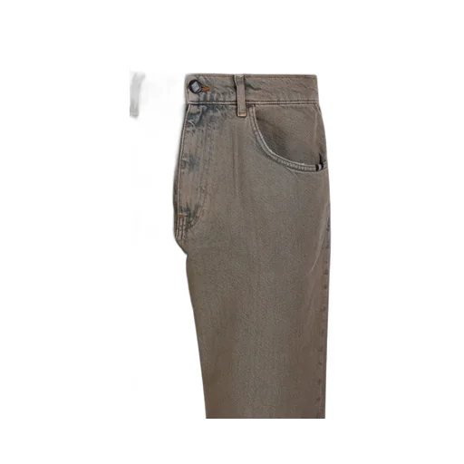 Raw Hem Straight-Leg Jeans