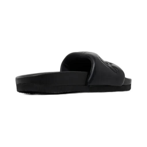 Logo Quilted Slip-On Slides