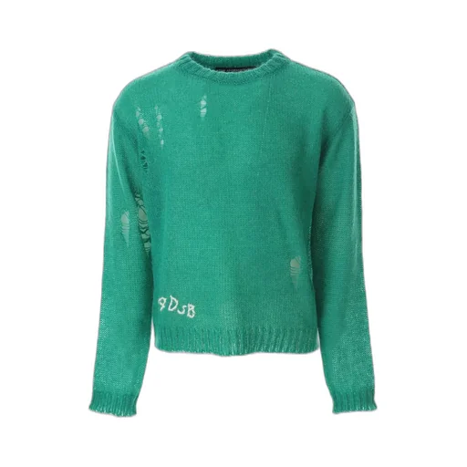 Distressed Logo Knitwear