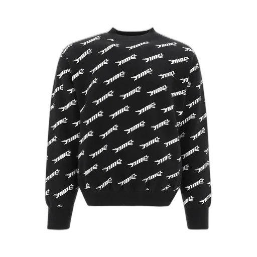 Allover Logo Intarsia Sweatshirt