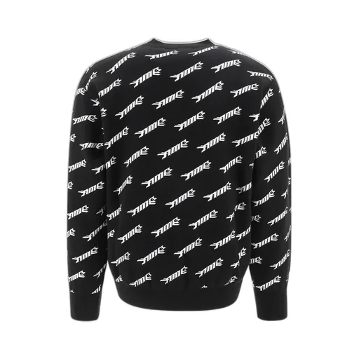 Allover Logo Intarsia Sweatshirt