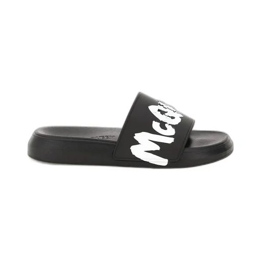 Grafitti Logo Printed Slip-On Slides