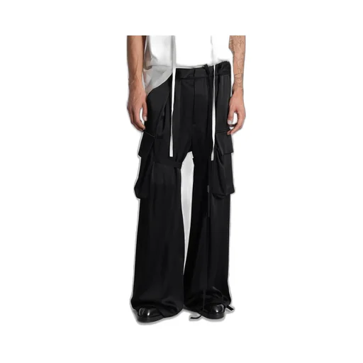 Wide-Leg Cargo Pants