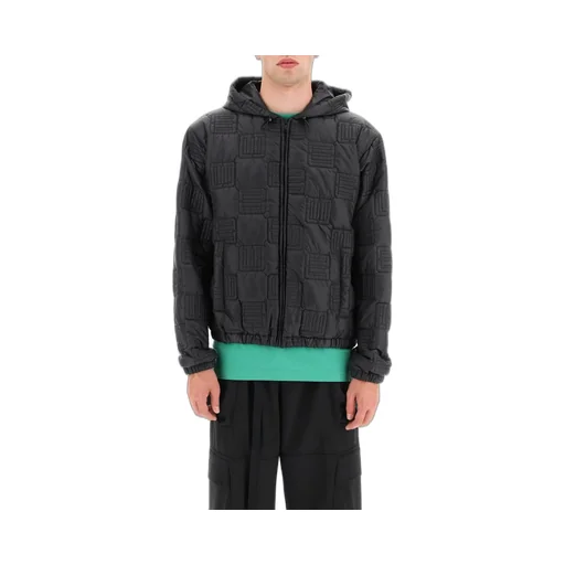 Monogram Zip-Up Quilted Jacket