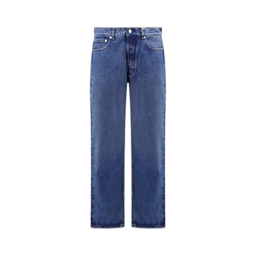 Logo Patch Straight-Leg Jeans