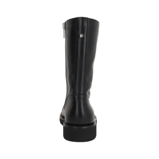 Round Toe Zipped Boots