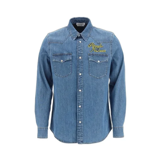 Logo Detailed Denim Shirt