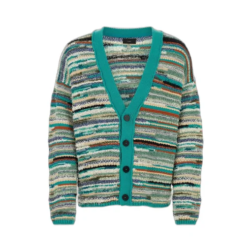 Madurai Striped V-Neck Cardigan