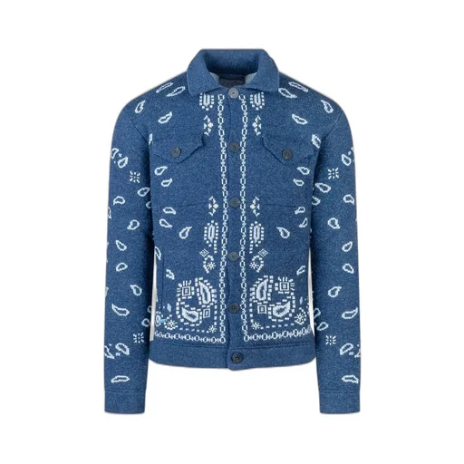 Bandana Jacquard Cardigan