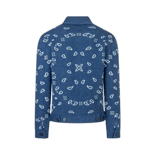 Bandana Jacquard Cardigan