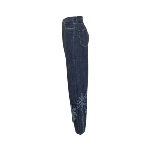 Logo-Patch Straight-Leg Jeans