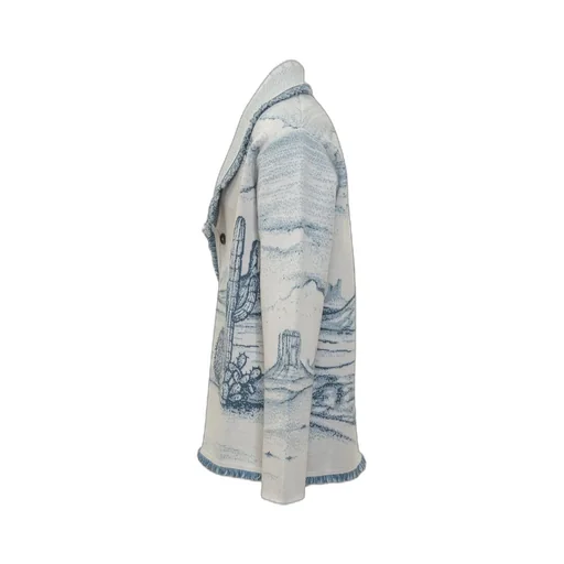 Western Landscape Knit Cardigan