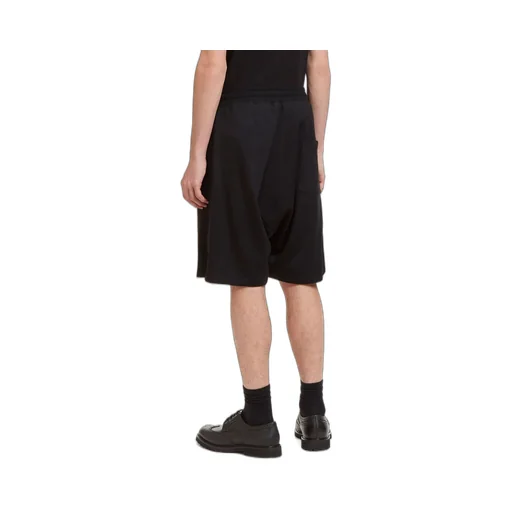 Wool Blend Relaxed Bermuda Shorts