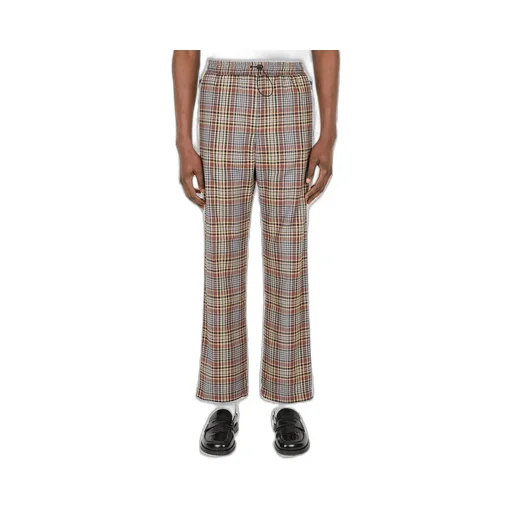 Akin Checked Track Pants