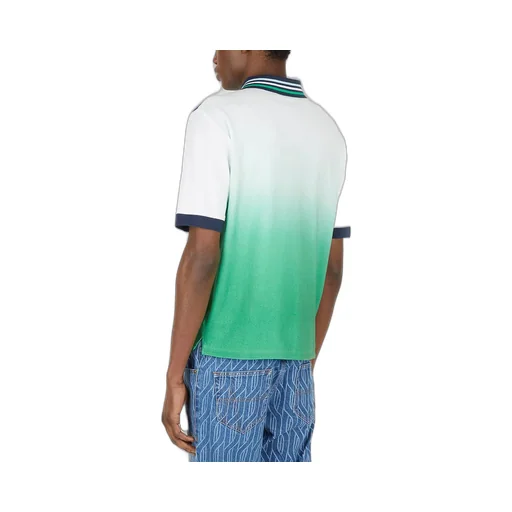 Short Sleeved Graphic Printed Football Polo Shirt