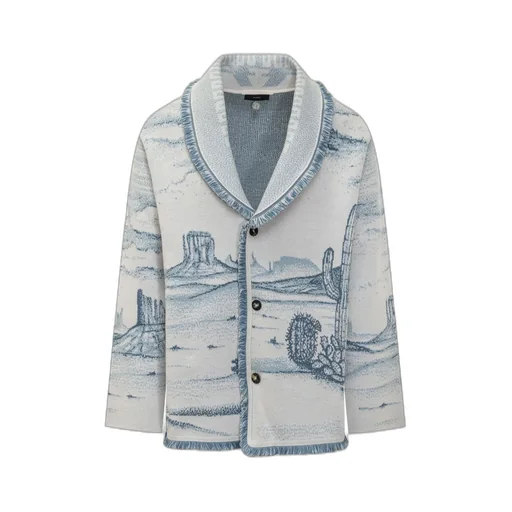 Western Landscape Knit Cardigan