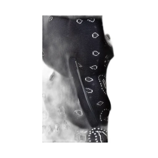 Paisley Printed Zipped Padded Jacket