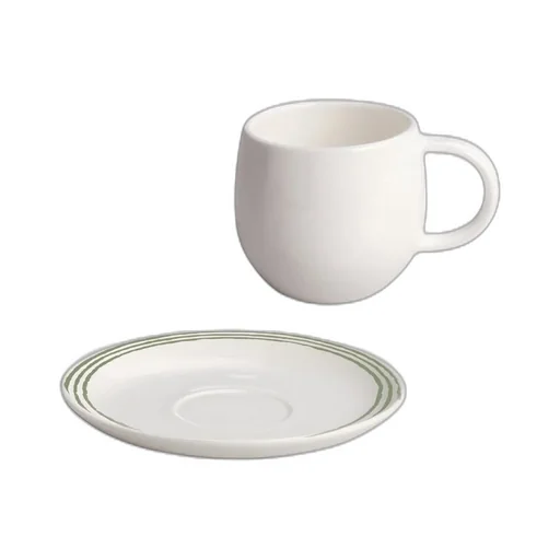 Acquerello Pack Of 4 Mocha Cups And Saucers