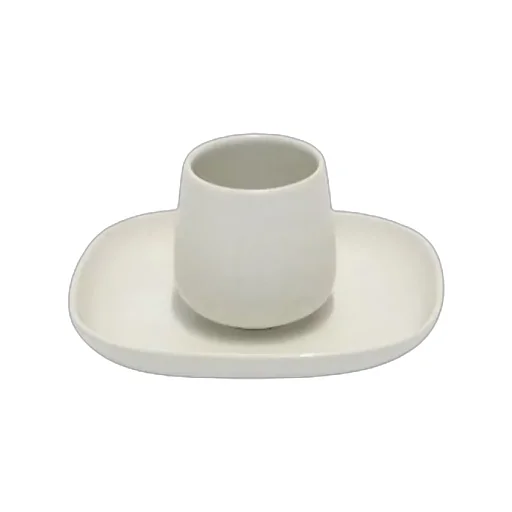 Ovale Pack Of 4 Mocha Cups And Saucers