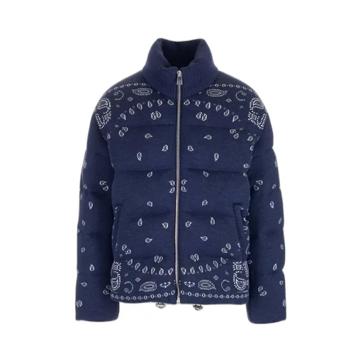 Bandana Jacquard Puffer Jacket