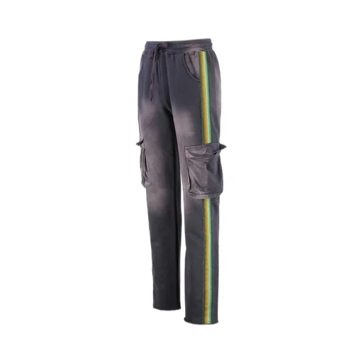 Frayed-Hem Cargo Pants