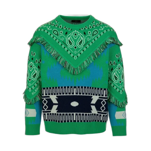 Bandana-Printed Crewneck Jumper