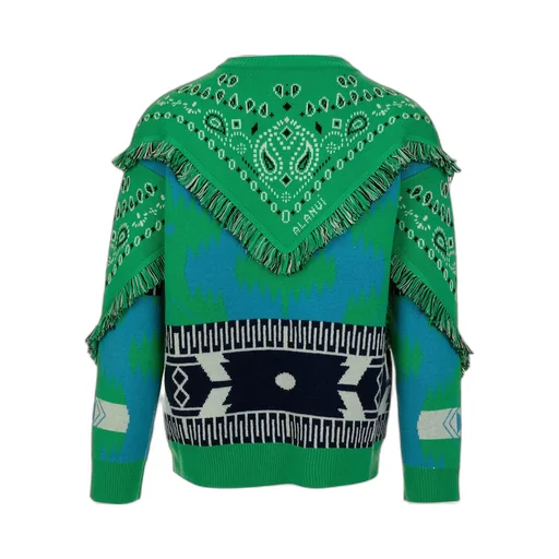 Bandana-Printed Crewneck Jumper
