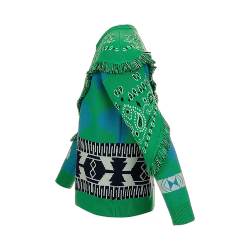 Bandana-Printed Crewneck Jumper
