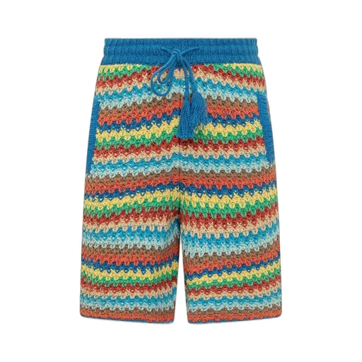 Over The Rainbow Knit Drawstring Shorts