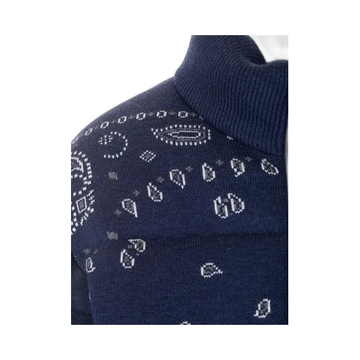 Bandana Jacquard Puffer Jacket