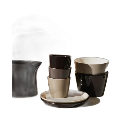 Tonale Pack Of 4 Cups And Saucers