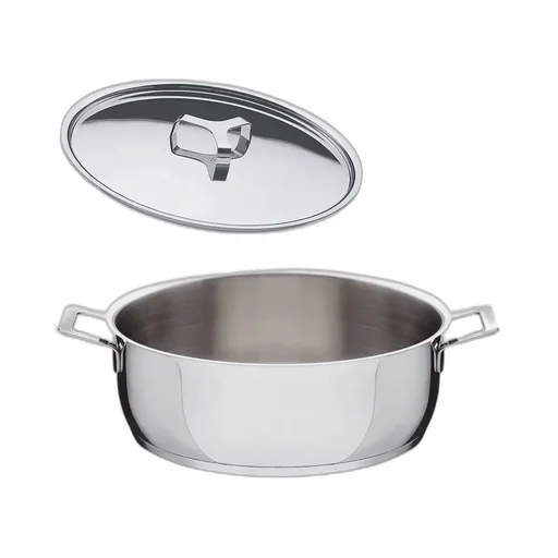 Two Handles With Lid Low Casserole
