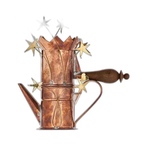 Heart And Stars Detailed Coffee Pot