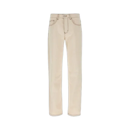 Logo Patch Straight-Leg Jeans